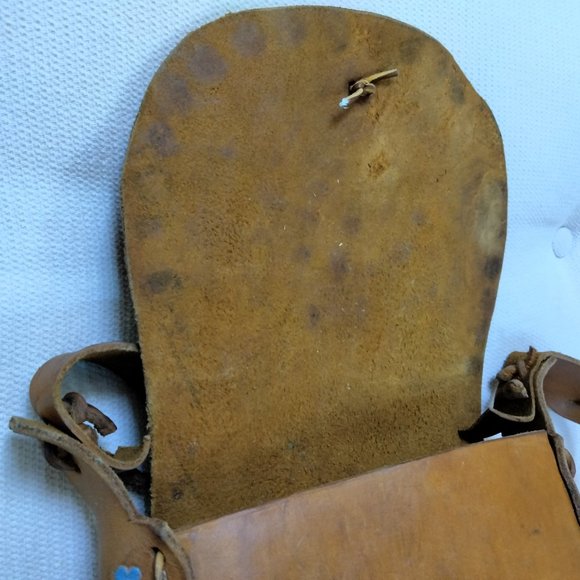 Vintage  PURSE LEATHER hobo tooled shoulder bag  for "Susan". late 60's- 70 - Picture 9 of 14